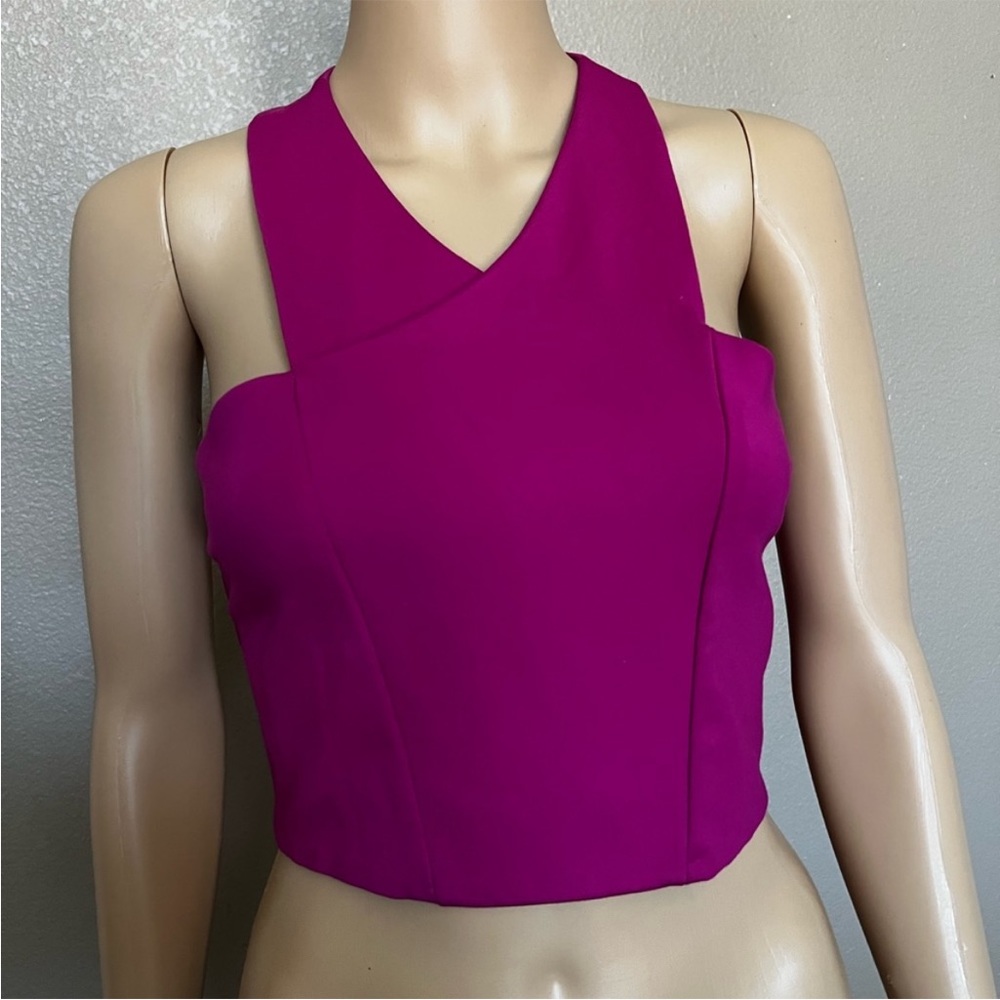 Express Hot Pink Cross Crop Tank Size Small
